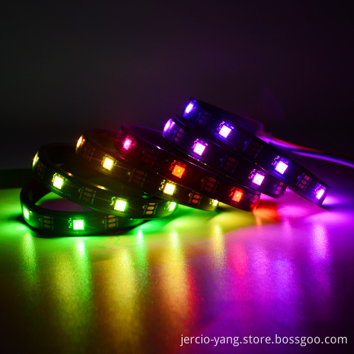 JERCIO, SK6812 built-in IC, phantom color 5050RGB lamp bar, double signal transmission, glue waterproof